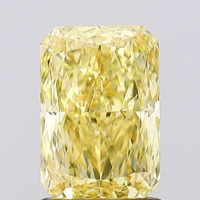 1.32 Ct. Fancy Vivid Yellow Radiant Lab Grown Diamond