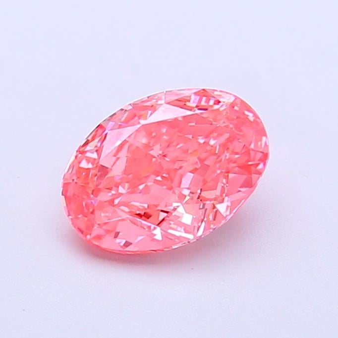 1.03 Ct. Fancy Vivid Pink Oval Lab Grown Diamond