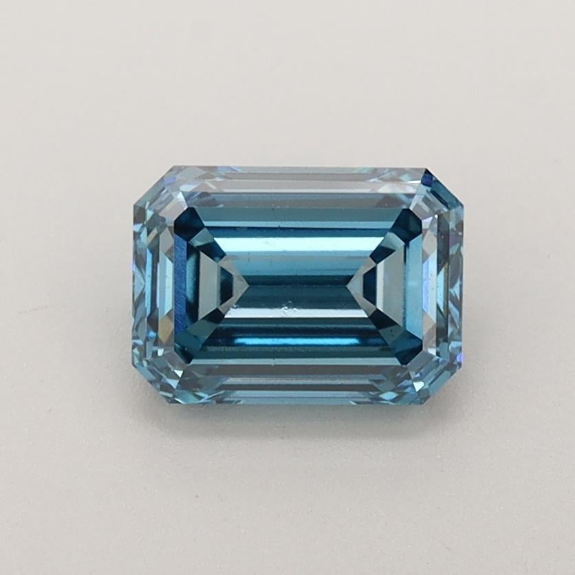 1.09 Ct. Fancy Vivid Blue Emerald Lab Grown Diamond