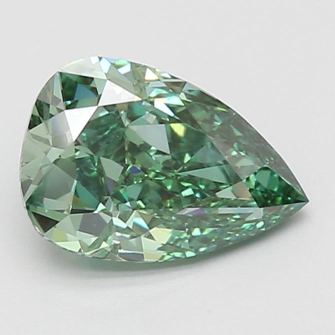 2.08 Ct. Fancy Vivid Green Pear Lab Grown Diamond