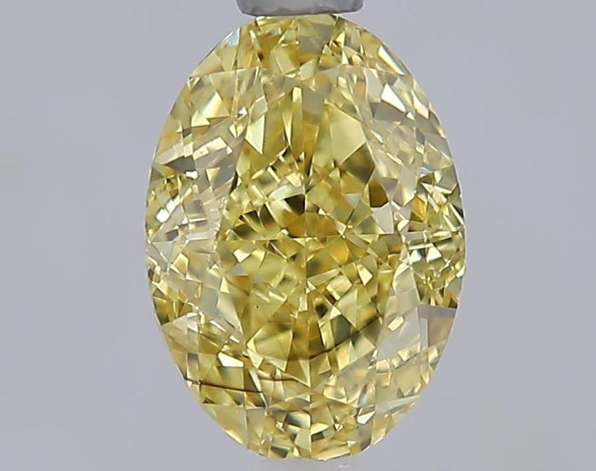 1.53 Ct. Fancy Intense  Yellow Oval Lab Grown Diamond