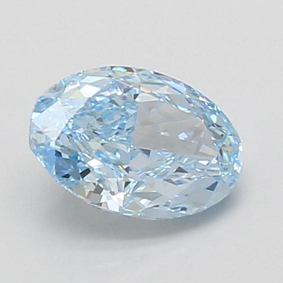 1.03 Ct. Fancy Vivid Blue Oval Lab Grown Diamond