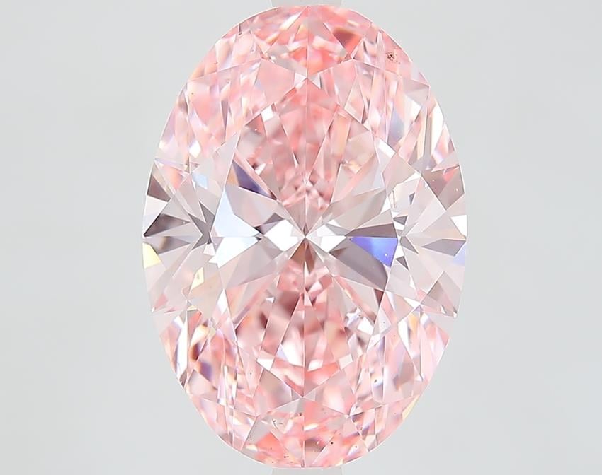 5.88 Ct. Fancy Pink Oval Lab Grown Diamond