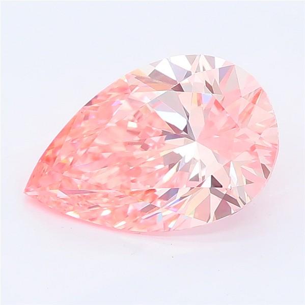 2.07 Ct. Fancy Vivid Pink Pear Lab Grown Diamond