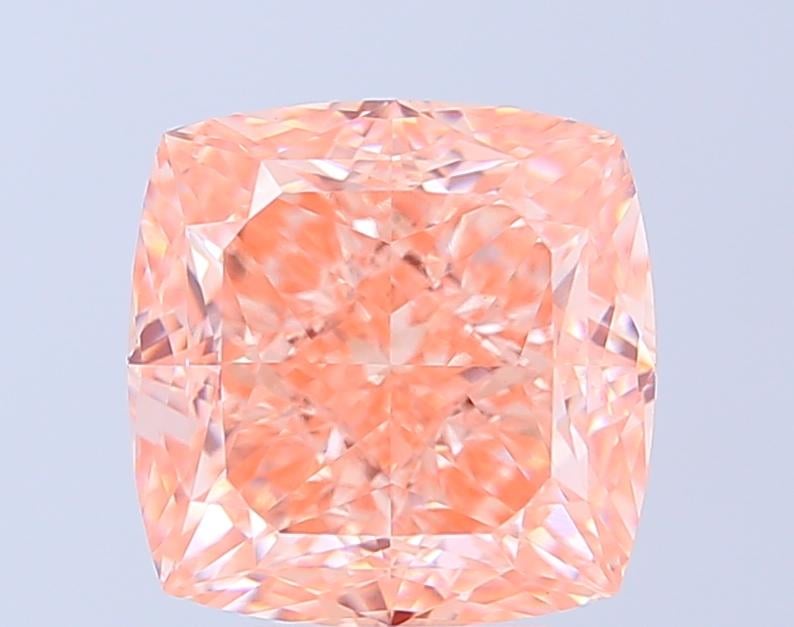 5.59 Ct. Fancy Pink Cushion Lab Grown Diamond