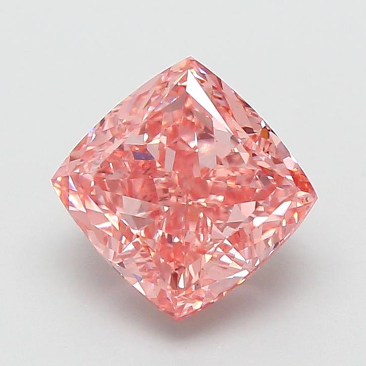 2.52 Ct. Fancy Pink Cushion Lab Grown Diamond