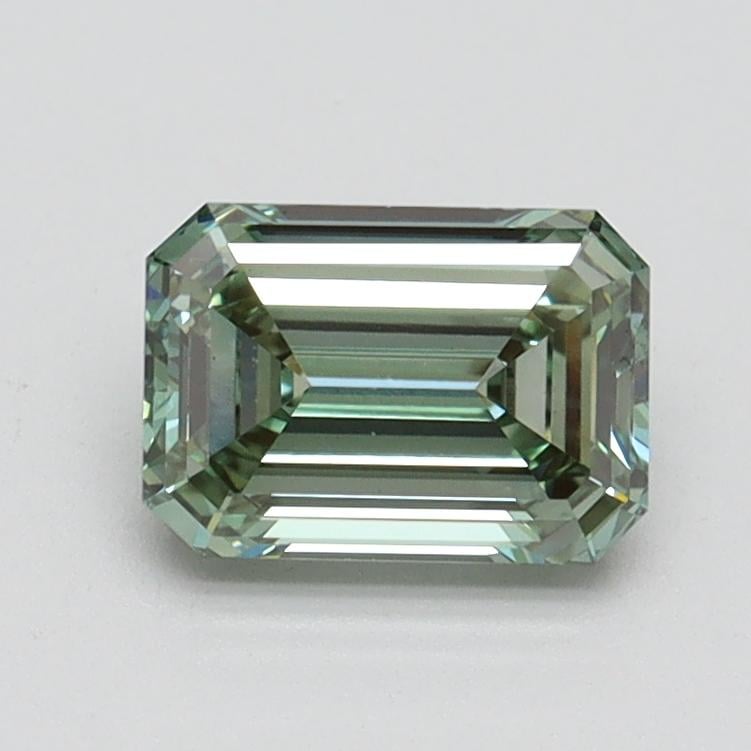 1.0 Ct. Fancy Intense Green Emerald Lab Grown Diamond