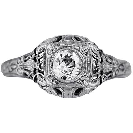 Art Nouveau Diamond Vintage Ring