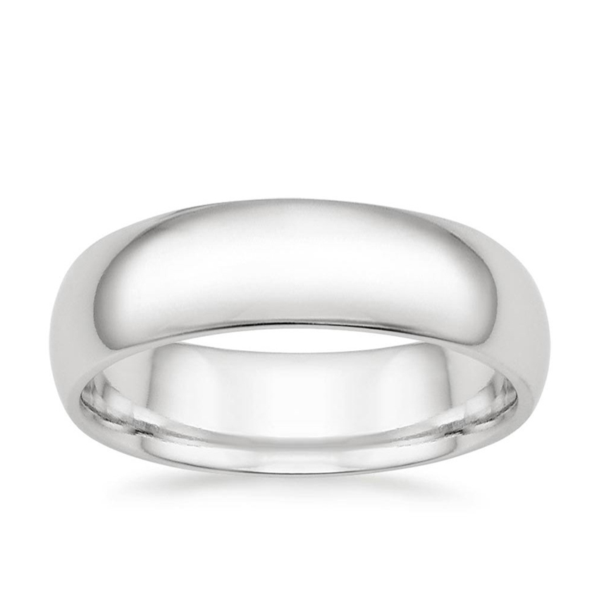 Comfort Fit 5mm Wedding Ring in Platinum
