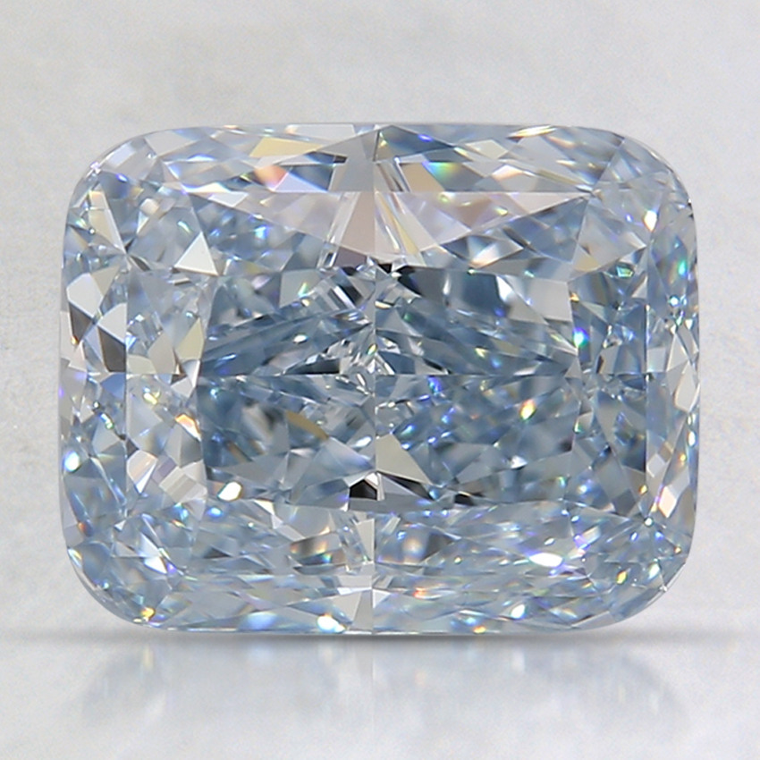 2.66 Ct. Fancy Blue Cushion Lab Created Diamond