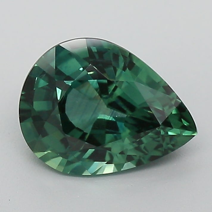 8.5x6.4mm Teal Pear Montana Sapphire