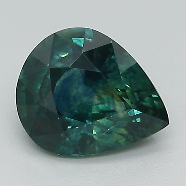 8x6.6mm Teal Pear Montana Sapphire