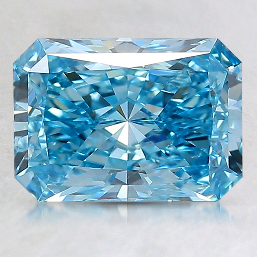 2.03 Ct. Fancy Vivid Blue Radiant Lab Created Diamond