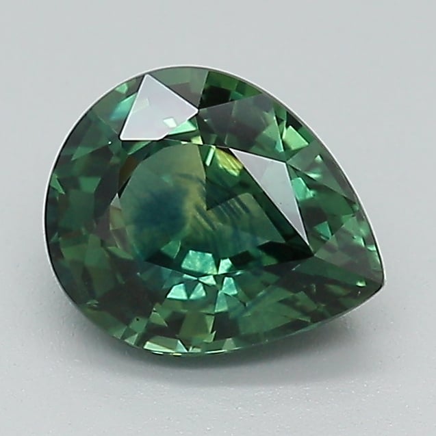 7.7x6.3mm Teal Pear Montana Sapphire