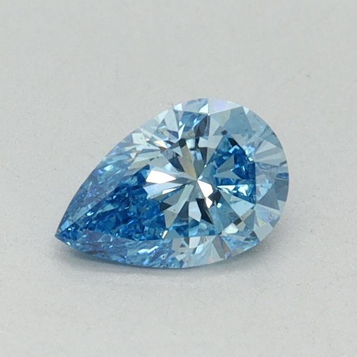 0.41 Ct. Fancy Vivid Blue Pear Lab Grown Diamond