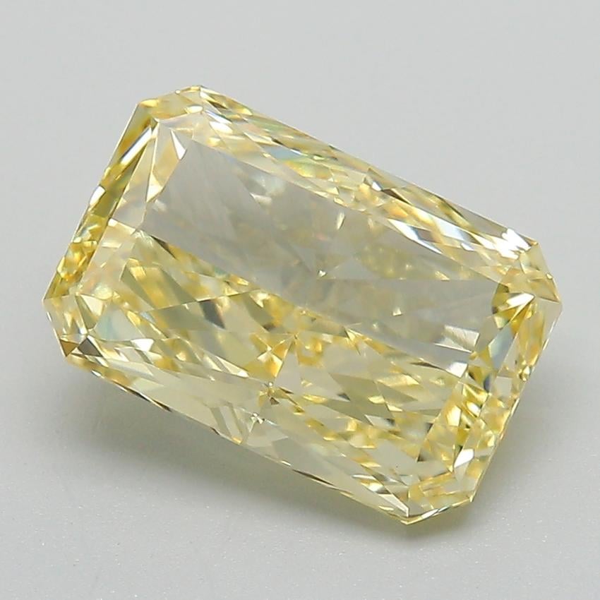 3.14 Ct. Fancy Vivid Yellow Radiant Lab Grown Diamond