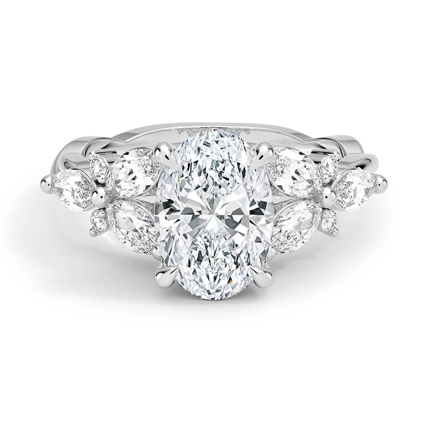 Custom Twisted Vine Lab Diamond Ring