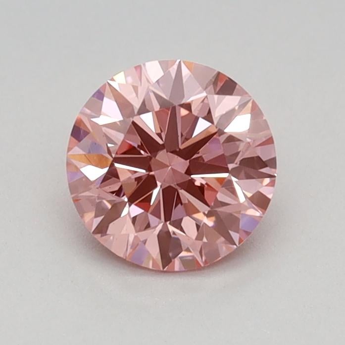 0.41 Ct. Fancy Vivid Pink Round Lab Grown Diamond