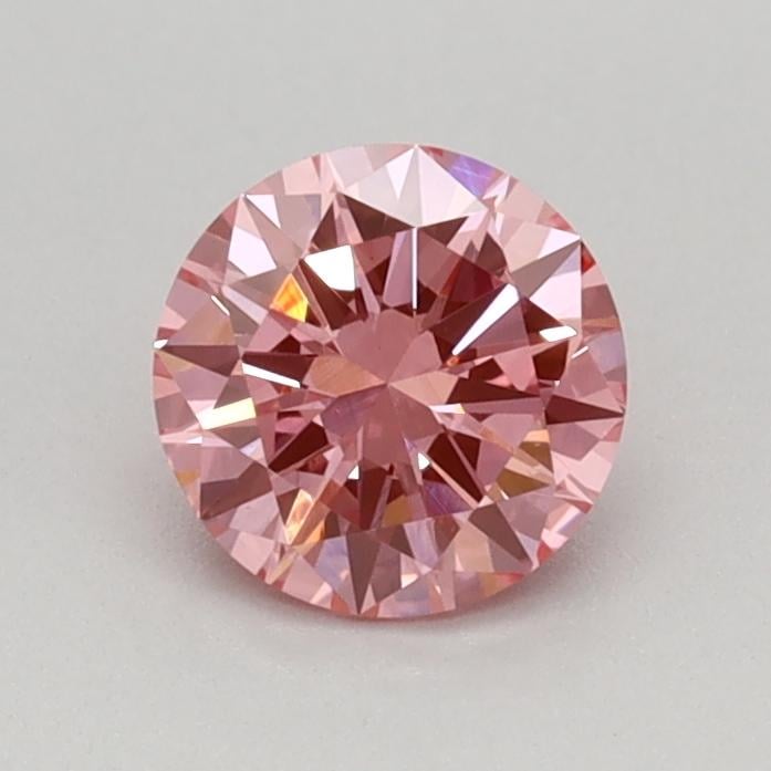 0.49 Ct. Fancy Vivid Pink Round Lab Grown Diamond