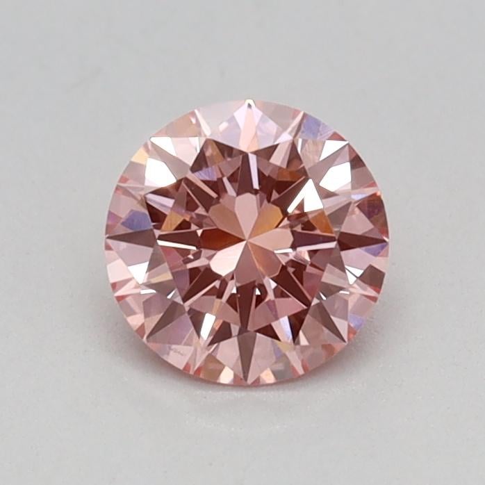 0.41 Ct. Fancy Vivid Pink Round Lab Grown Diamond