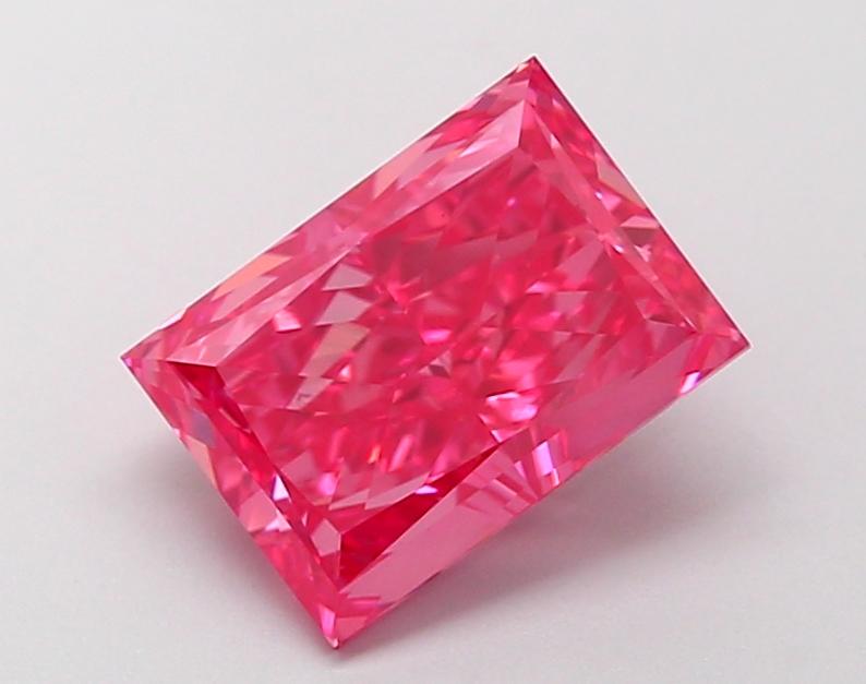 2.19 Ct. Fancy Vivid Pink Princess Lab Grown Diamond