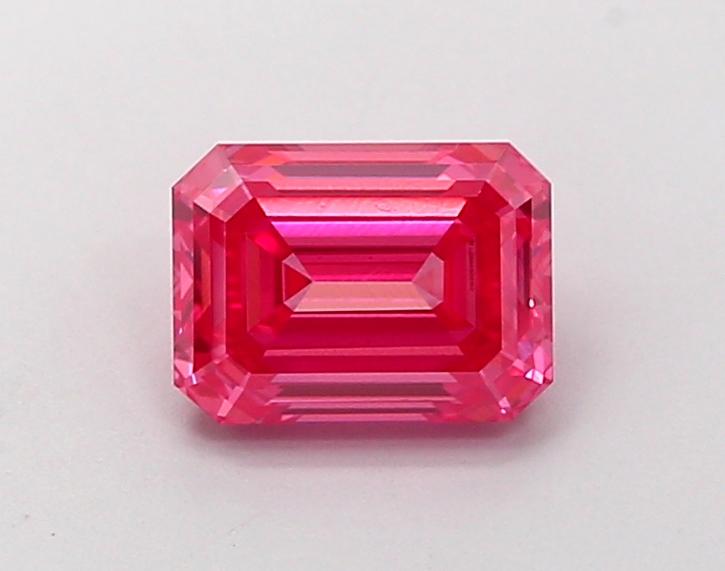 1.15 Ct. Fancy Vivid Pink Emerald Lab Grown Diamond