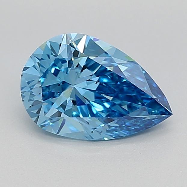 1.51 Ct. Fancy Vivid  Blue Pear Lab Grown Diamond