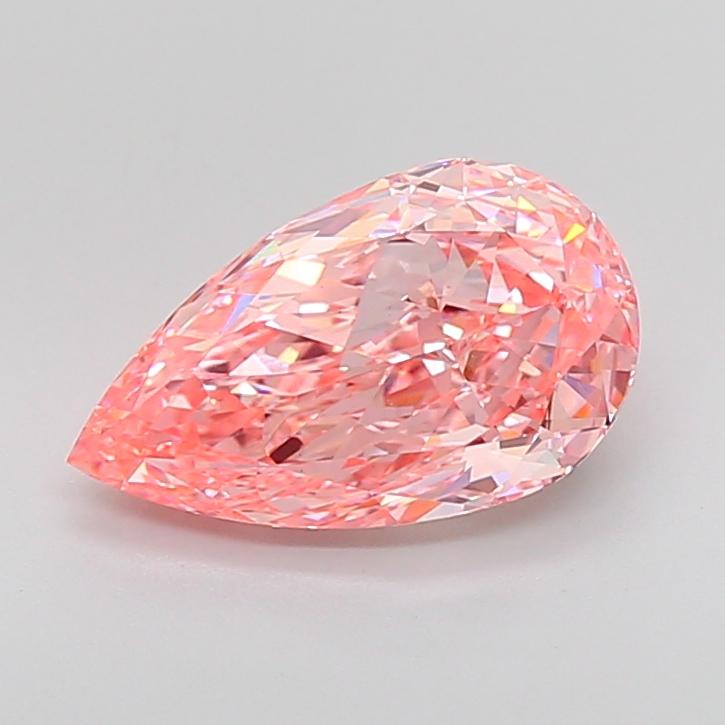 3.33 Ct. Fancy Vivid Pink Pear Lab Grown Diamond