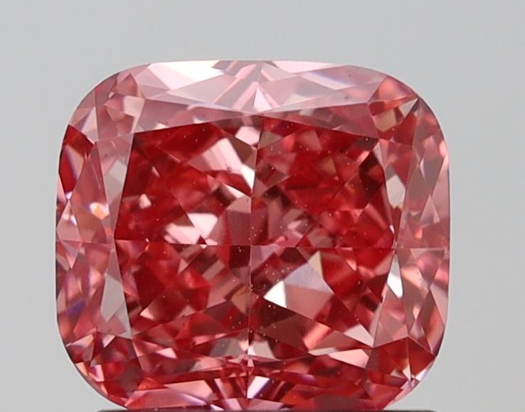 1.50 Ct. Fancy Vivid Pink Cushion Lab Grown Diamond