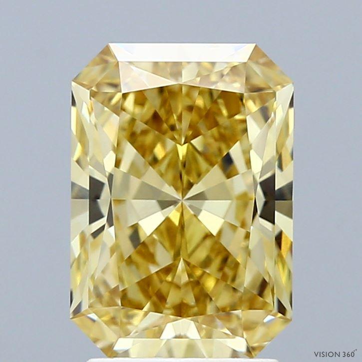 2.64 Ct. Fancy Intense Yellow Radiant Lab Grown Diamond