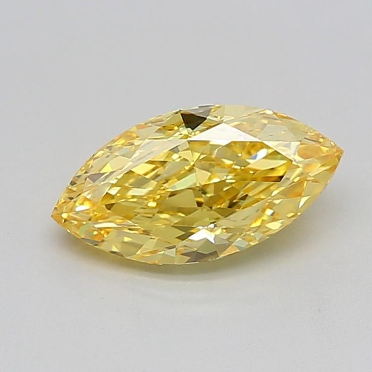 1.59 Ct. Fancy Vivid  Yellow Marquise Lab Grown Diamond