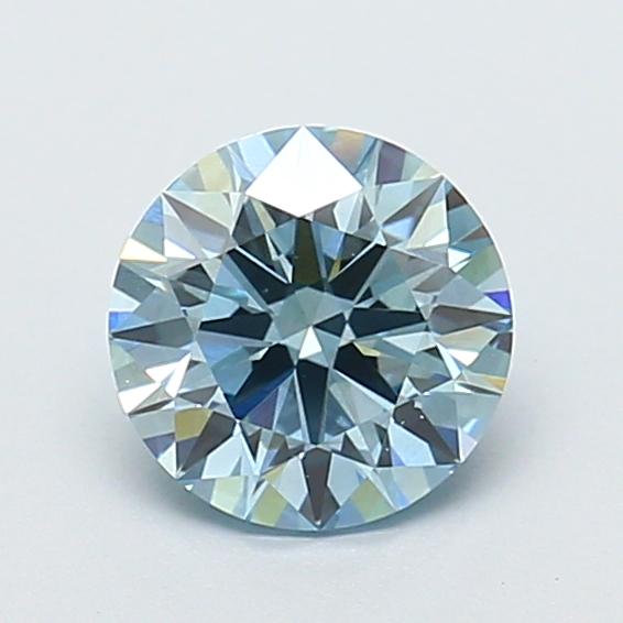 1.24 Ct. Fancy Intense  Blue Round Lab Grown Diamond