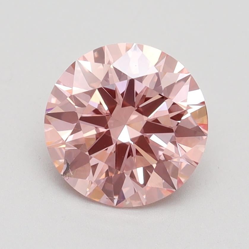 1.52 Ct. Fancy Intense Pink Round Lab Grown Diamond