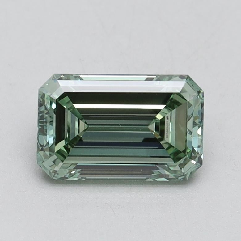 1.00 Ct. Fancy Vivid Pacific Green Emerald Lab Grown Diamond