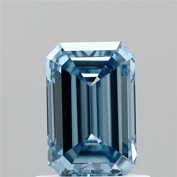 0.96 Ct. Fancy Vivid  Blue Emerald Lab Grown Diamond