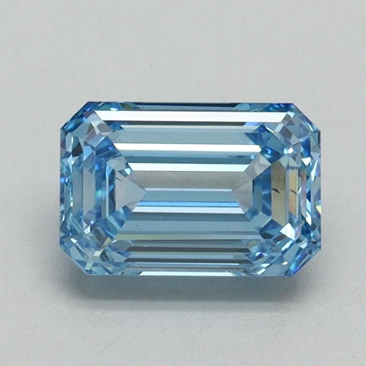 1.13 Ct. Fancy Vivid Blue Emerald Lab Grown Diamond