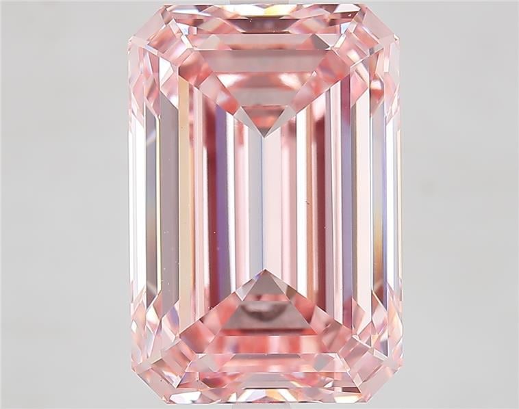 10.27 Ct. Fancy Intense  Pink Emerald Lab Grown Diamond