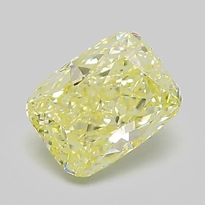 1.05 Ct. Fancy Intense  Yellow Cushion Lab Grown Diamond