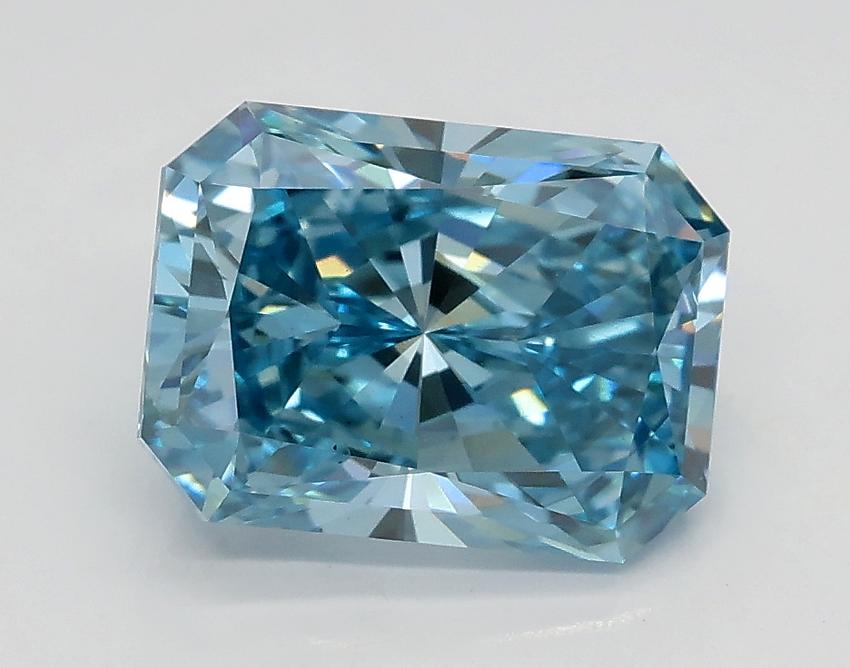 2.02 Ct. Fancy Vivid Blue Radiant Lab Grown Diamond