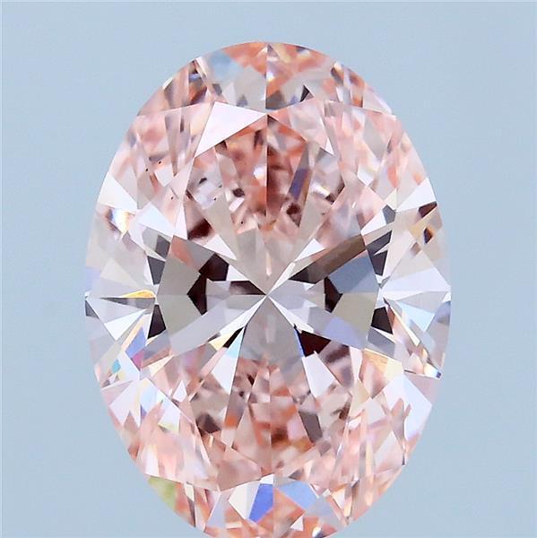 3.00 Ct. Fancy Vivid Pink Oval Lab Grown Diamond