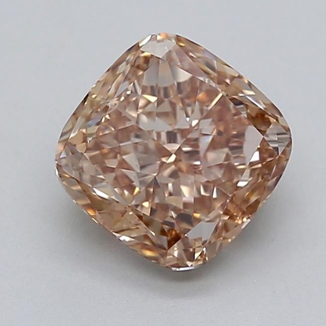 2.01 Ct. Light  Brown Cushion Lab Grown Diamond