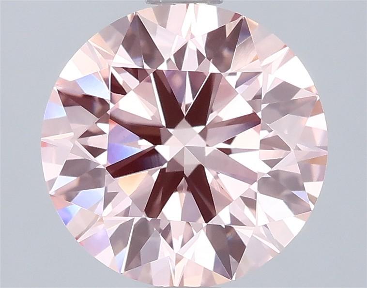 1.91 Ct. Fancy Intense Pink Round Lab Grown Diamond