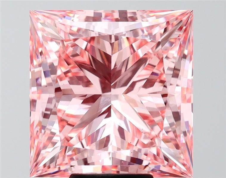 10.32 Ct. Fancy Vivid Pink Princess Lab Grown Diamond