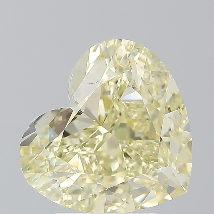 5.01 Ct. Fancy Light  Yellow Heart Diamond