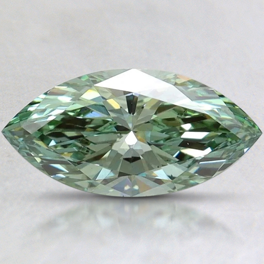 1.0 Ct. Fancy Vivid Pacific Green Marquise Lab Grown Diamond
