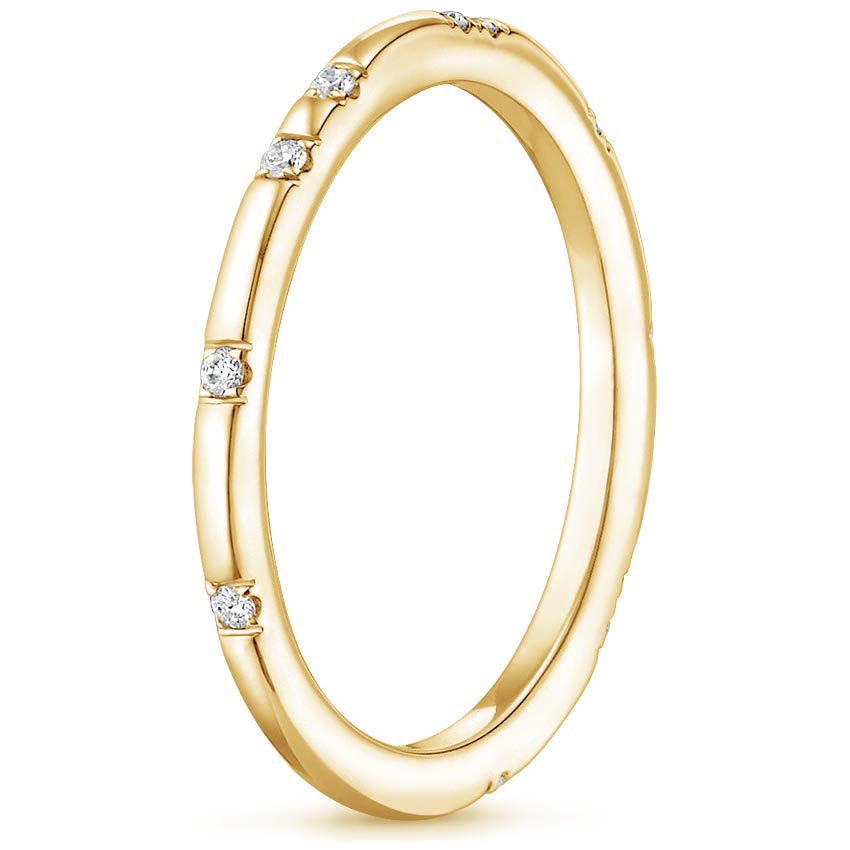 18K Yellow Gold Astra Diamond Ring, large side view