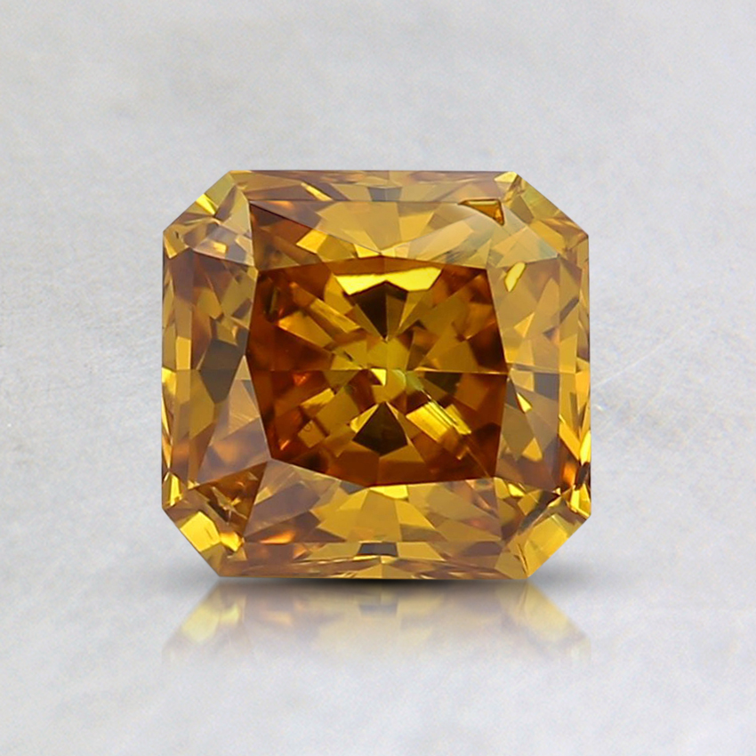 1.04 Ct. Fancy Deep Yellowish Orange Radiant Lab Grown Diamond