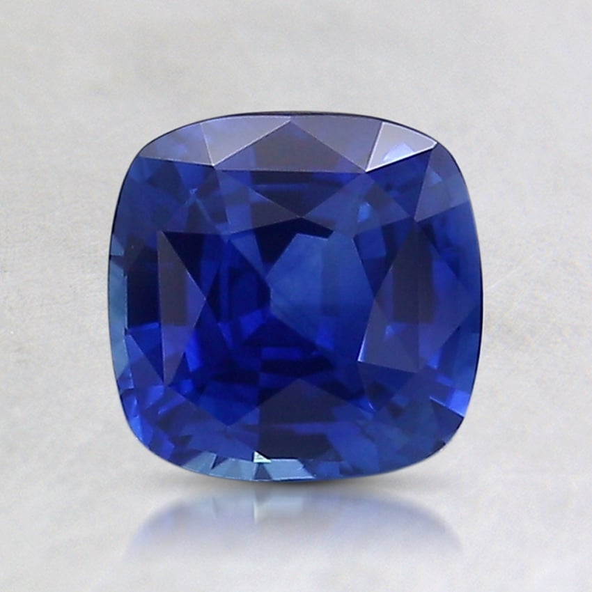 6.5x6.4mm Blue Cushion Sapphire