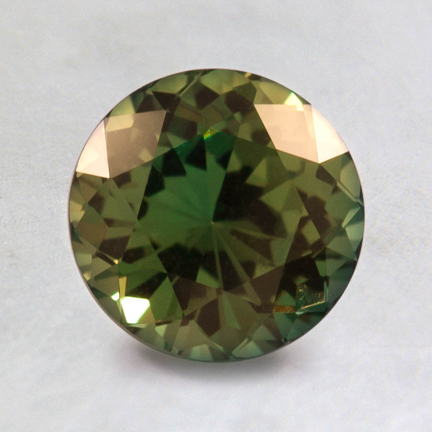 7mm Green Round Sapphire