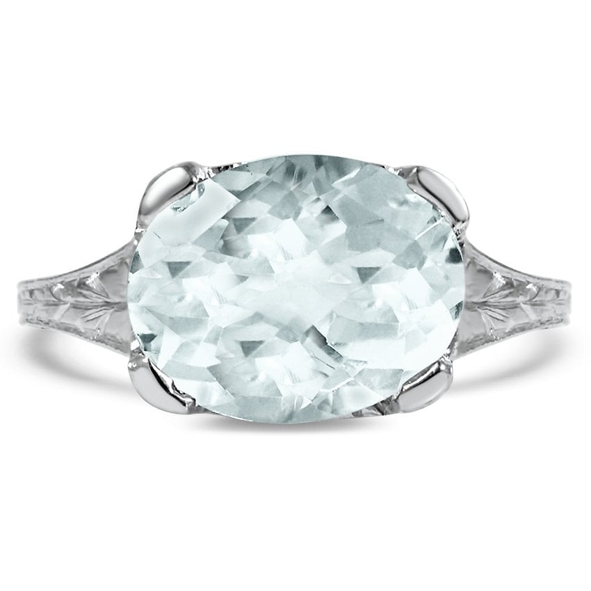 Edwardian Aquamarine Cocktail Ring